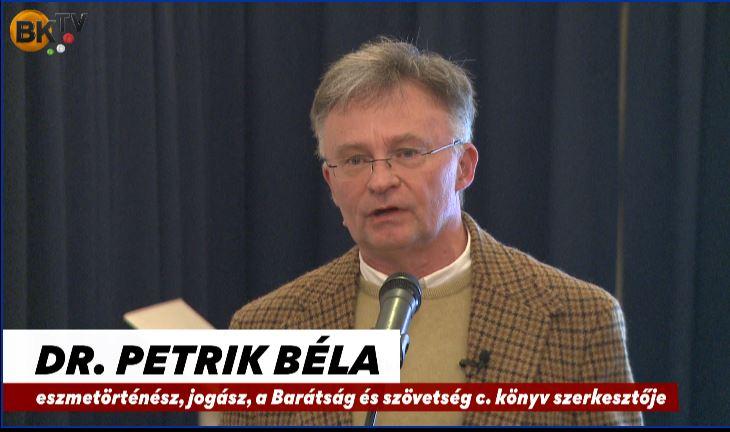 Dr. Petrik Béla: Barátság és szövetség életre-halálra