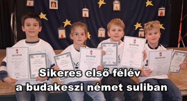 Sikeres első félév a budakeszi német suliban