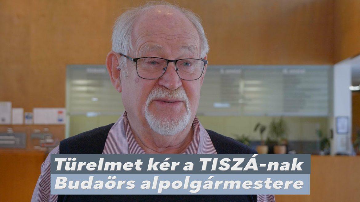 Türelmet kér a TISZÁ-nak Budaörs alpolgármestere
