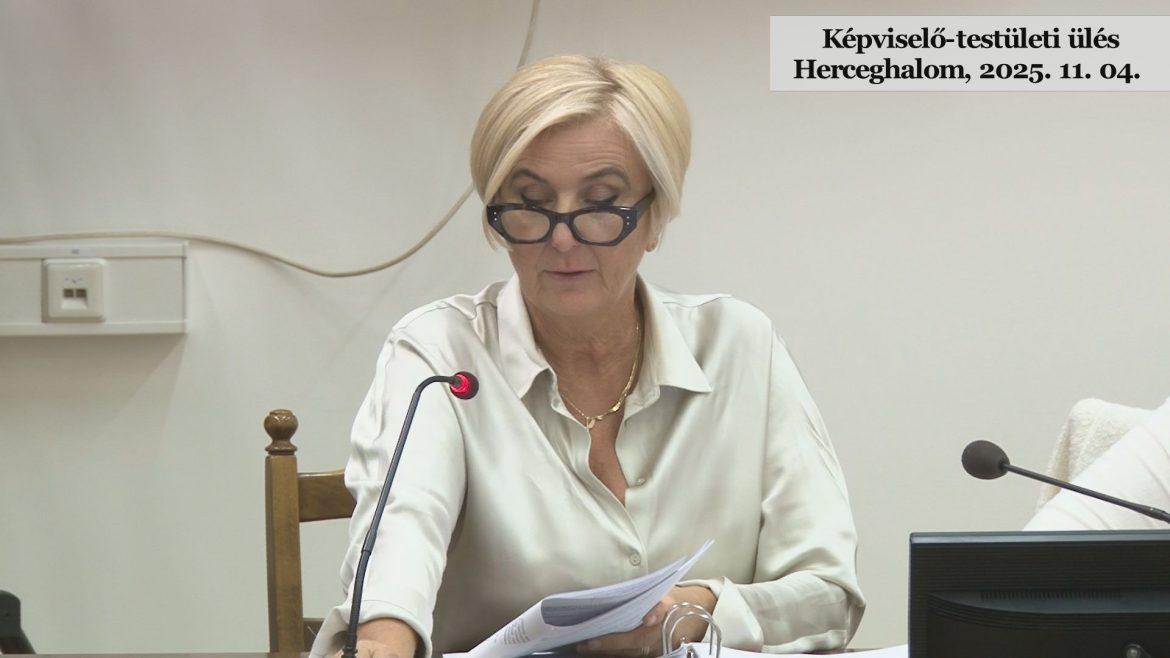 Herceghalom képviselő-testületi ülés, 2025. október 7.