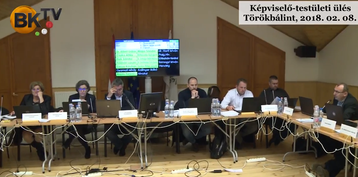 Törökbálint Képviselő – testületi ülés 2018.02.08.