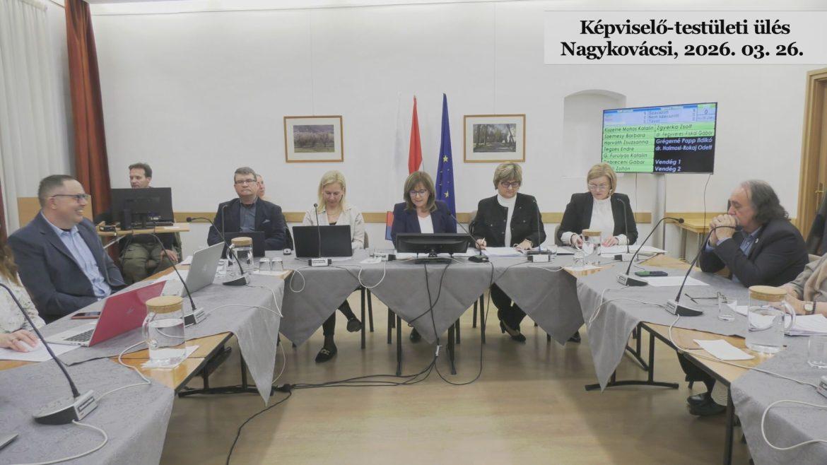 Nagykovácsi képviselő-testületi ülés, 2026. március 26.