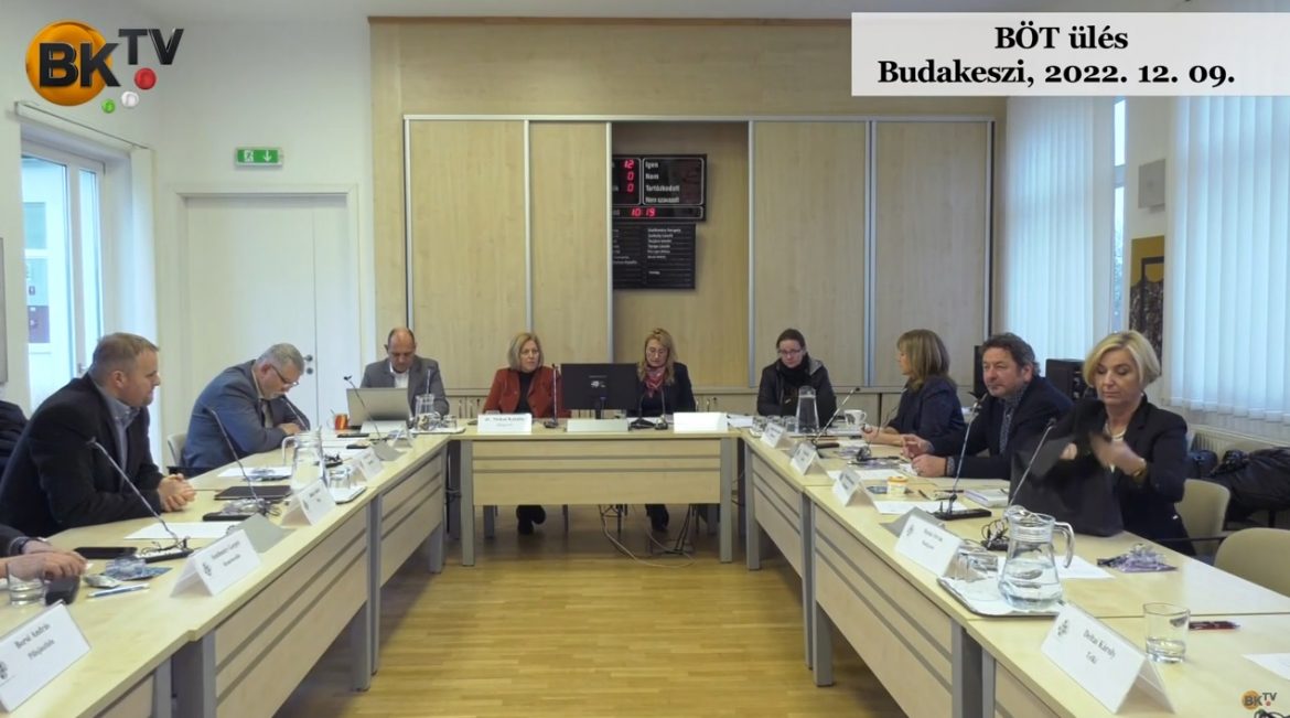 Budakörnyéki Önkormányzati Társulás ülése 2022. 12. 09.