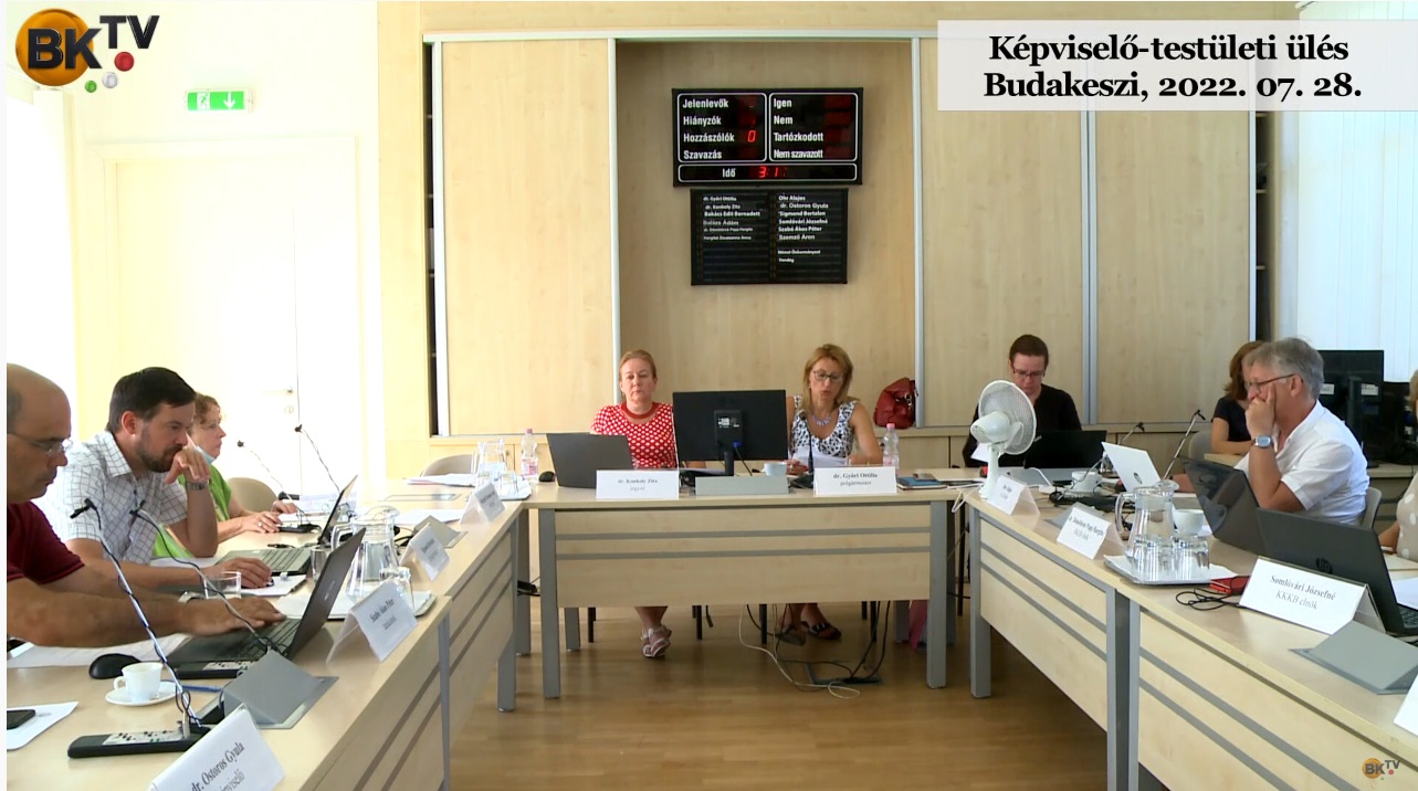 Képviselő-testületi ülés Budakeszi, 2022. 07. 28.