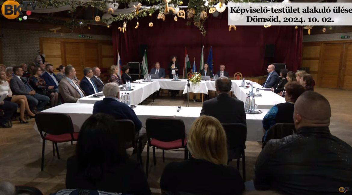 Képviselő-testület alakuló ülése – Dömsöd