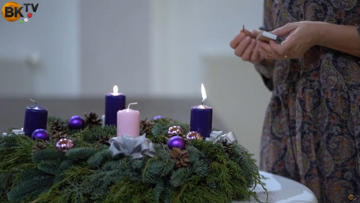 A remény gyertyája – a második adventi gyertya meggyújtása Herceghalmon
