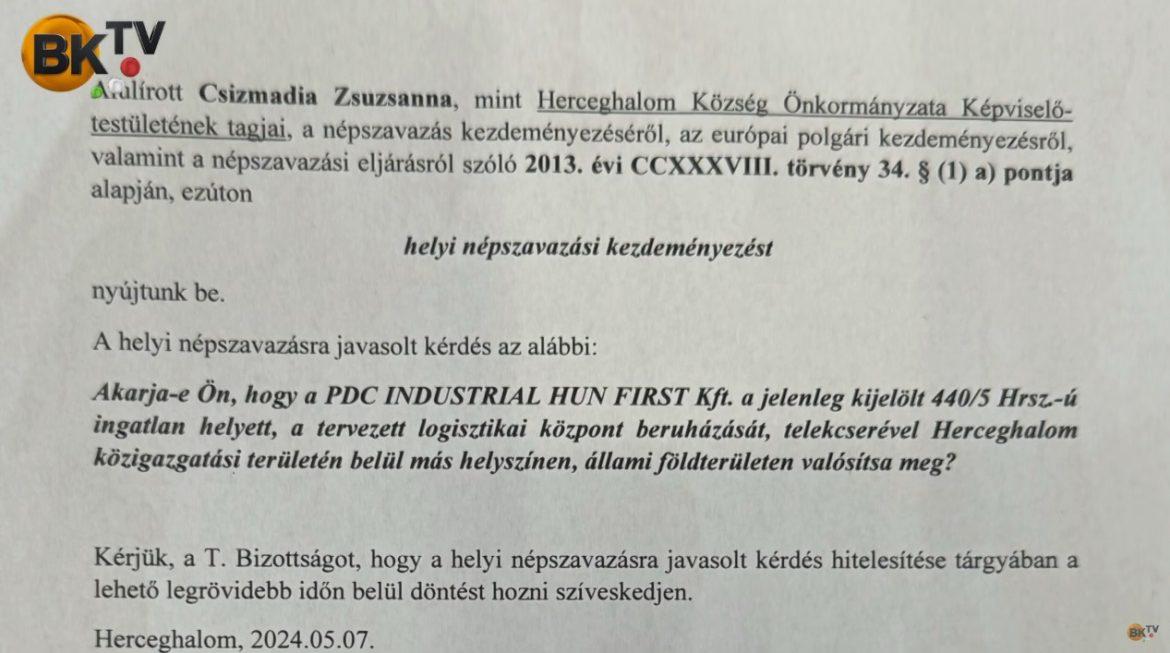 Népszavazás Panattoni ügyben