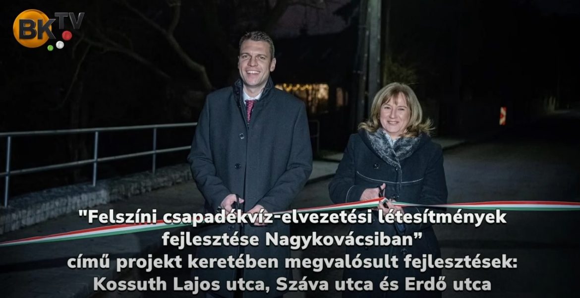 Nagykovácsi csapadékvízelvezetési projekt záróeseménye