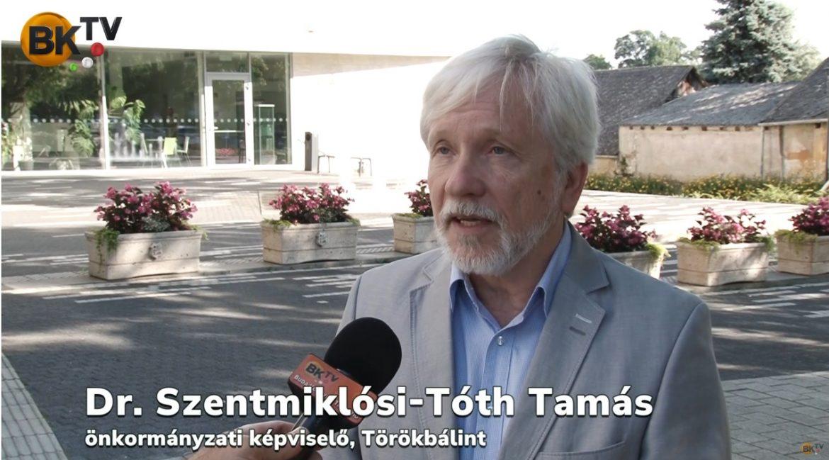 Dr.  Szentmiklósi-Tóth Tamás: sok a teendő és Törökbálint folyamatosan fejlődik