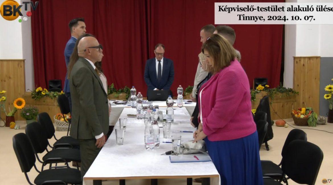 Tinnye Képviselő-testület alakuló ülése