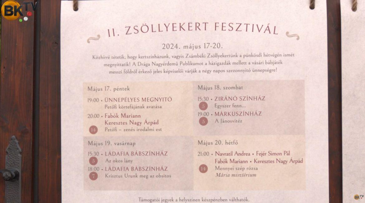 II. Zsöllyekert Fesztivál megnyitó